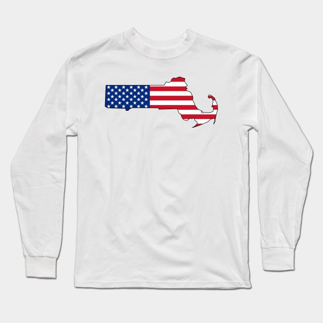 Massachusetts USA Long Sleeve T-Shirt by somekindofguru